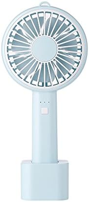 HCW CREATE Mini Handy Fan USB Charging for Home Office Outdoor Travel (3 Speed blue)