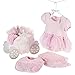 Baby Aspen Little Princess 3 Piece Gift Set, Baby Onesie Outfit, Newborn Halloween Costume, Pink