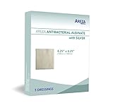 Silver Alginate (Antibacterial Alginate with Silver) 4.25x4.25 Sterile; 5 Wound Dressings Per Box (1) (4.25 X 4.25) (1) Areza Medical