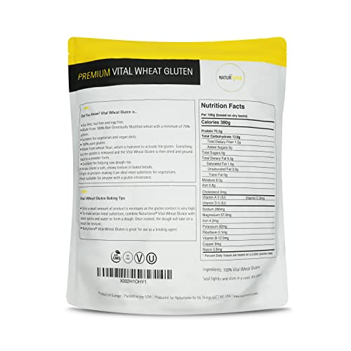 Naturtonix Premium Vital Wheat Gluten, For Bread Making, Baking