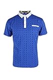 Lee Hanton Men's Tailored Anchor Printed Casual Slim Fit Classic Polo T-Shirt