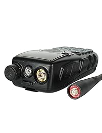 Radioddity GA 5S Radio bidireccional de alta potencia UHF VHF Radio de jamón de doble correa Walkie Talkie con linterna Squelch 1800mAh Batería + Auricular + Cable de programación, 2 paquetes