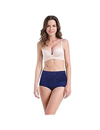 YaShaer 5 bragas de cintura alta para mujer, de algodón, para control de barriga, recuperación de la cesión, suaves, elásticas