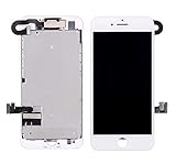 Screen Replacement for iPhone 7, LCD Display and Touch Screen Digitizer Replacement Full Assembly with Proximity Sensor, Ear Speaker, Front Camera, Screen Protector, Repair Tools (White,4.7 inch)