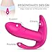 Wearable Vibrator G-Spot and Clitoris Stimulator, Rechargeable Remote Control 9-Speed Masturbation Dildo Toys for Adult, Invisible Vibrating Wand Silicone Vagina Anus Massager for Women Couples (Pink)