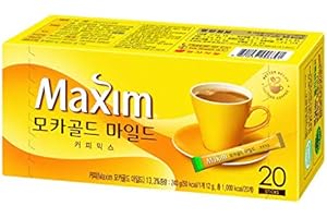 LENITH Maxim Mocha Gold Korean Instant Coffee 20 Sticks