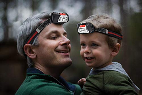 Rechargeable Headlamp with Red Light, Motion Sensor White LED Headlight(Included Battery), Comfortable Cotton Headband, IPX6 Waterproof Lightweight Head Lamps for Cycling Fishing Hiking Skiing
