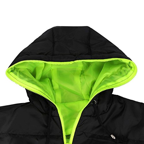 Canserin Hot Sale! Men Coat, Men's Slim Casual Warm Jacket Hooded Winter Thick Coat Parka Overcoat Hoodies Down Coat (L, Green)