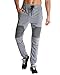 MODCHOK Men's Casual Joggers Drawstring Pants Sports Sweatpants Trousers Bottoms (M, Dark Grey 1)