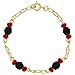 18k Gold Plated Simulated Azabache Evil Eye Protection Children Bracelet 6