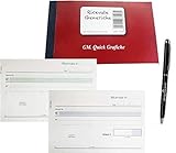 5 BLOCCHETTI RICEVUTE GENERICHE + PENNA TOUCH OMAGGIO - 50 FOGLI 2 COPIE - AUTOC