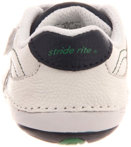 Stride Rite Soft Motion Artie Sneaker (Infant/Toddler), White/Navy, 3 W US Infant