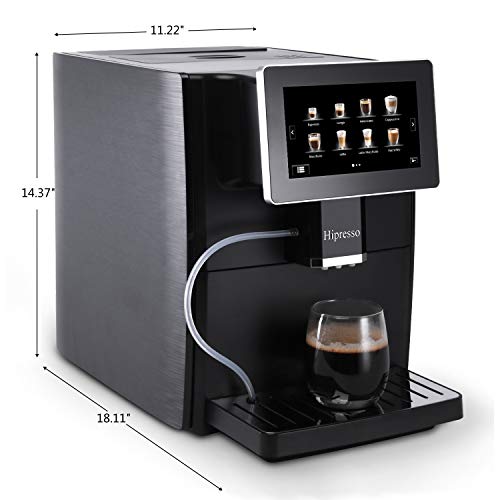 Hipresso Super Fully Automatic Espresso Coffee Machine7" HD TFT