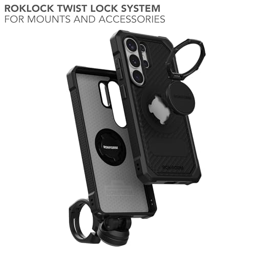 Rokform - Funda resistente para Galaxy S26 Ultra, cubierta magnética, armadura probada en caídas (negro)