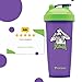 Performa Justice League & DC Comic - Leak Free Protein Shaker Bottle with Actionrod Mixing Technology for All Your Protein Needs! Shatter Resistant & Dishwasher Safe (Joker Purple)