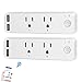 Alexa Smart Plug,Wireless Smart WiFi Timer Outlet Light APP Remote Control Switch with USB Fast Charging Ports, Compatible with Amazon Alexa,Google Home,Tuya (Pack of 2)