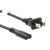 Otimo 8Ft 18AWG NEMA 5-15P to IEC C-7 2-Prong