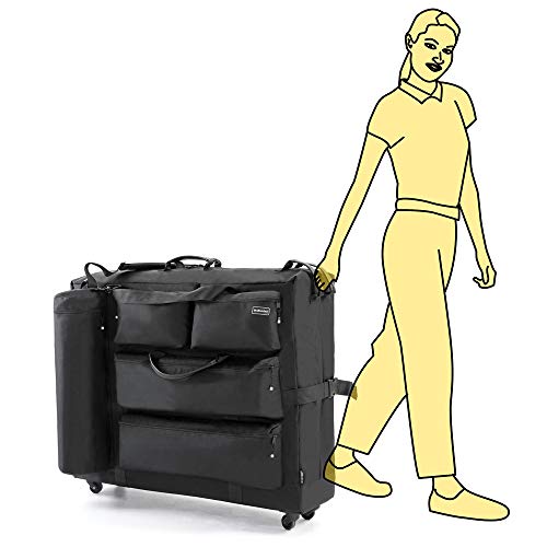 DR.LOMILOMI Universal Massage Table Carry Case Bag with Wheels