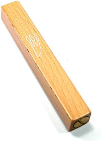 Judaica Traditional 5" (12 CM) Solid Wood Mezuzah Case From Israel