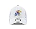 New Era NCAA Kansas Jayhawks Adult White NE Speed 9FORTY Adjustable Cap, One Size, White