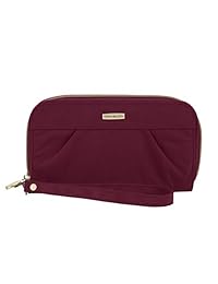 Travelon bloqueo RFID Signature plisado doble cierre embrague portafolios