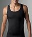 SPANX for Men Men's Cotton Compression Tank Black Tank Top MD (38-40)