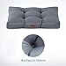 Petsure Extra Large Dog Bed (44x35x4 inches) for Dogs & Cats - Water-Resistant Oxford Fabric Dog Mattress - Ideal for Cars, Dog Crate Or Elevated Dog Bed, Dog Bed Trampoline - Grey