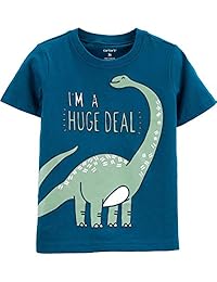Carter 2T-8 playera de manga corta con diseño de dinosaurio
