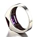 Jewelrypalace Men's Square 3.3ct Created Alexandrite Sapphire Engagement Ring, 14K White Gold Plated 925 Sterling Silver Promise Rings, Fashion Gemstone Jewelry Gift For Men 11