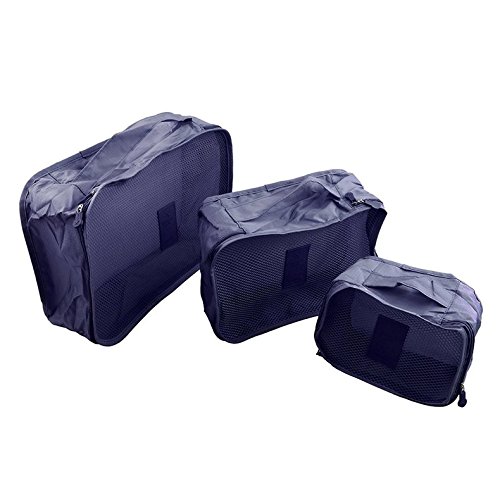 CLKjdz 6 Pcs/Set Square Travel Luggage Storage Bags Clothes Organizer Pouch Case