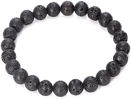 SULYSI Real Lava Stone Diffuser Oil Bracelet for Men Women Anxiety Stretch Bracelet - meditation,relax,healing,aromatherapy