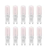 Vlio G9 LED Capsule Bulb Dimmable 5W Energy Saving Bulbs 5800-6500K Cool white LED Lamps AC110V 360 Degree Beam Angle(Pack of 10)
