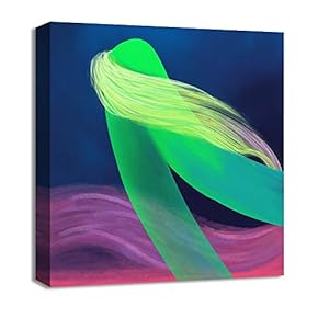 Canvas Wall Art Abstract Painting Artwork for Home Prints Framed - 12x12 inches