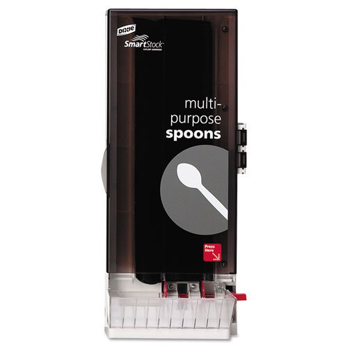 Dixie Ultra SSSD120 SmartStock Utensil Dispenser, Spoon, 10quot; x 8.75quot; x 24.5quot, Translucent Gray