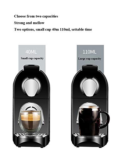 unknow Single-Service-Kapsel-Kaffeemaschine, Espressomaschine, Cappuccino Und Latte, Schwarz – Bild 7
