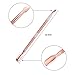 eBoot 2 Pack Cuticle Pusher Double Ended Nail Remover Cleaner Manicure Pedicure Care Tool Kit with Plastic Box for Nail Art, Stainless Steel, Rose Gold