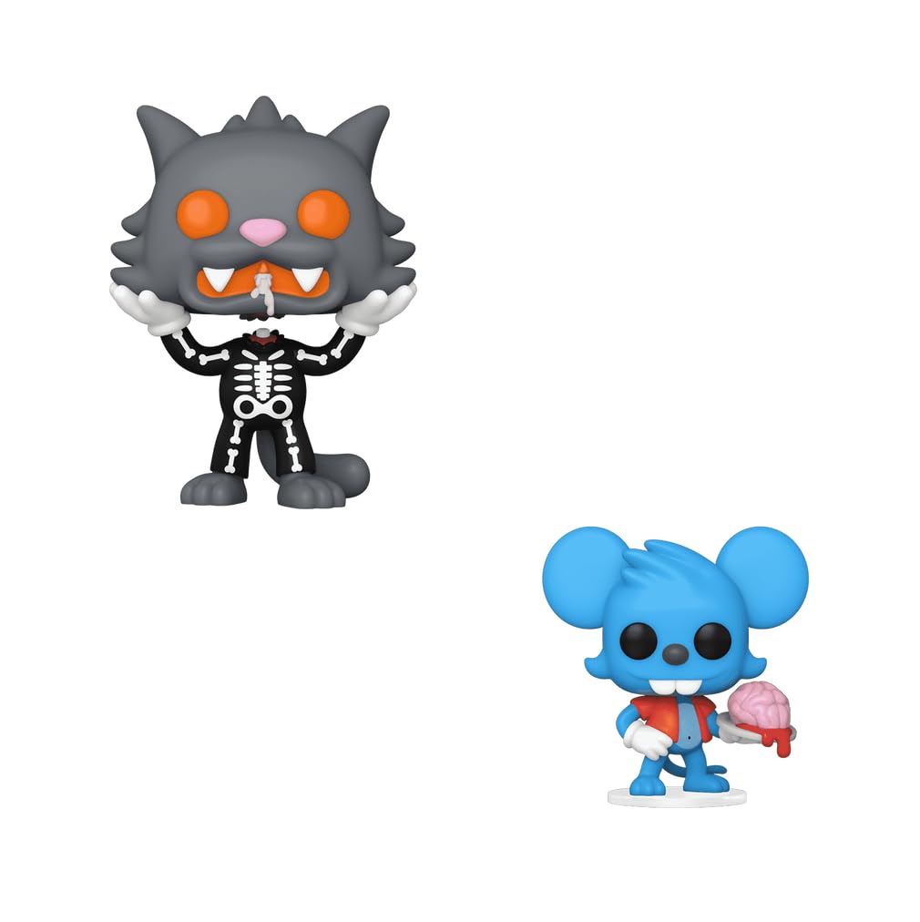 Funko Simpsons Treehouse of Horror Itchy and Scratchy Halloween 2 Pack Pop Exclusive 1267