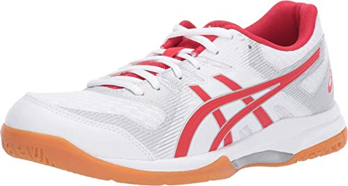 ASICS Women's Gel-Rocket Volleyball Shoes, 5, White/Classic RED