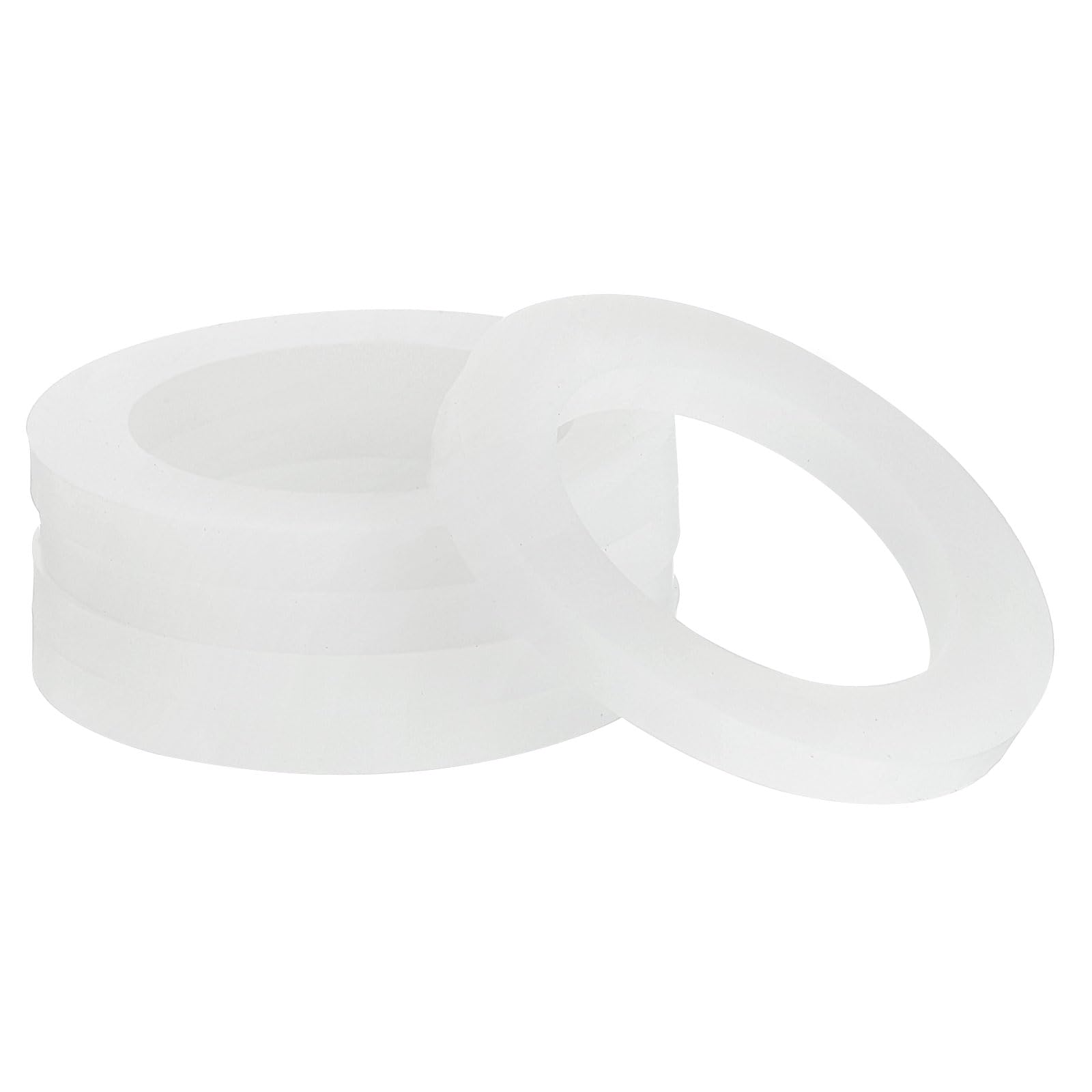 Photo 1 of uxcell Silicone Gasket, 30mm OD 20mm ID 3mm Width VMQ Seal Rings Washer for Shower Head Water Hose Faucet Plumbing Pipeline, White 5Pcs