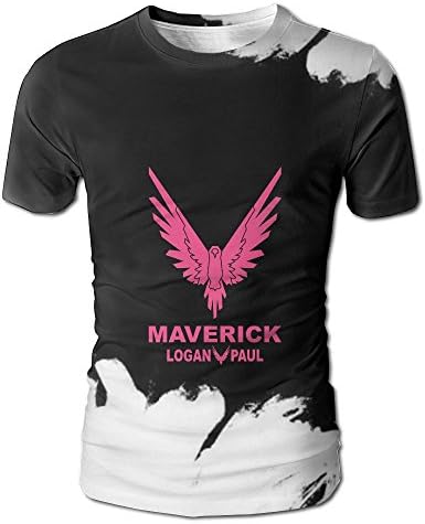 Ghostdeadly Logan Paul Logo Maverick Pink Men's T-Shirts Short Sleeve T-Shirt Tee Full Print For Mens