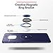 Newseego Compatible with Huawei Mate 20 Pro Case,360 Degree Adjustable Ring Stand, Frosting Thin Soft Shockproof Protective and Ring Holder Metal Kickstand Fit Car Mount Cover-Blue+Blue