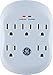 GE Pro Surge Protector, Wall Charger, Charging Station, 1020 Joules Protection Rating, Automatic Shutdown, Sleek Design