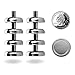 Magnetic Hooks for Cruise Cabins, Home, Office, Classroom, Locker, 40 LB Heavy Duty Neodymium Indoor/Outdoor Magnet Hooks - 8 Pack & 16 Hooks