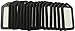 Luggage Tags-LeBeila 20 Pack Luggage Identifiers Plastic ID Name Luggage Tags Holders Set, Useful Travel Bag Baggage Suitcase Identifier Personalized Labels (Black)