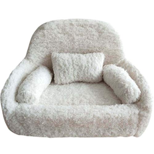 WINGOFFLY Newborn Photography Props Couch Professional Posing Figure Mini Sofa for Baby Photoshoot Props Studio Accessories, Plush - Thumbnail 4