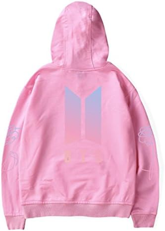 GGHXRTYRE BTS Women Round High Neck Suga V Jin JIMIN J-Hope Rap-Monster Jung Kook Hoodie Sweatshirts Casual Hooded Love Yourself