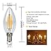 10 pack 4 Watt E14 Filament LED Bulbs 450LM Equivalent 40W Candle Light Bulb Edison LED Filament bulb E14 Base Warm white 3000K Non-Dimmable Incandescent Bulbs AC 110V