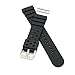 PerFit Flat Vent Diver Watch Band + Spring Bars, Premium PU Rubber and Stainless Steel Buckle, Seiko GL831 Z22F Style(18mm,20mm,22mm), Black