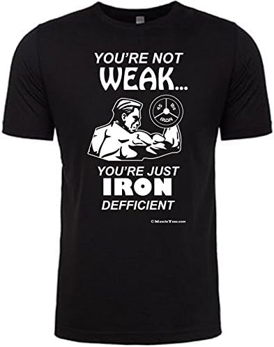 You're Not Weak... Bodybuilding Men's Gym T-Shirt (Large, Black)