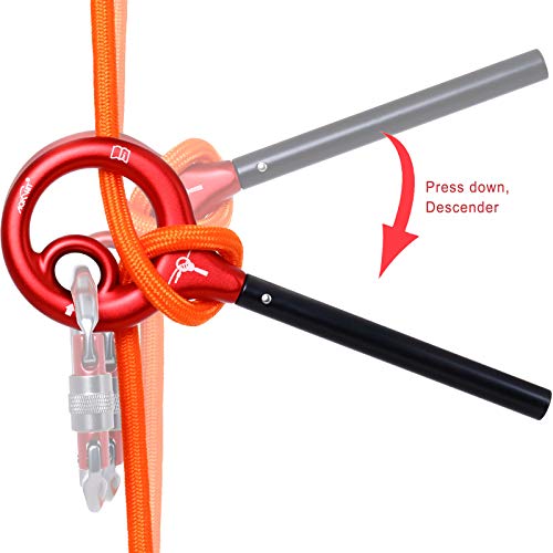 AOKWIT 9 Rescue Figure, Upgrade 8 Descender Climbing Gear Downhill